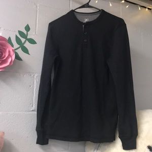 Dark Grey Waffle Thermal Shirt!